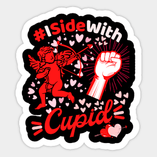 I Side with Cupid Sticker